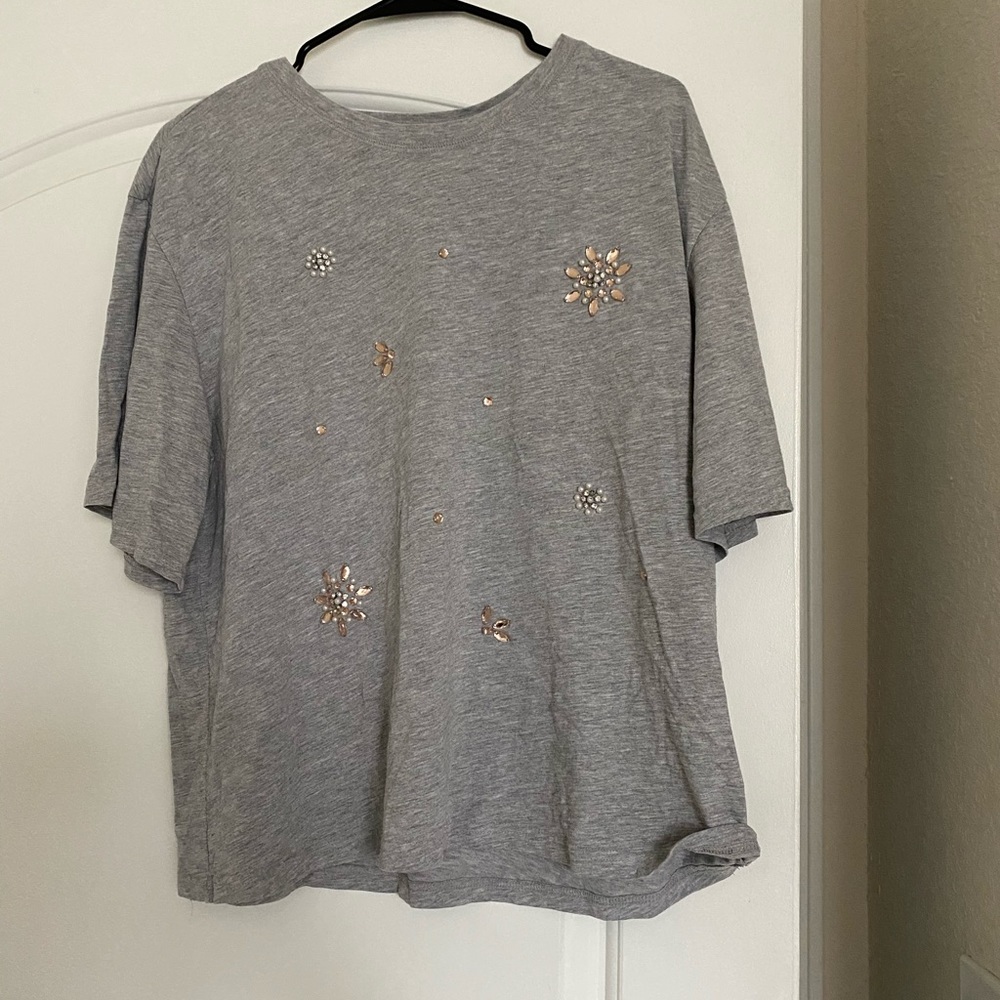 Floral Gemstone Blouse
